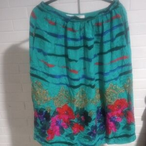 Vibrant Multicolor A-Line Skirt